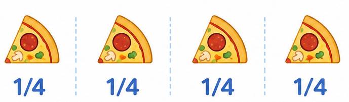4 Potongan Pizza